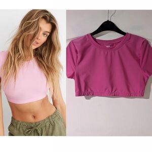 NEW! Aerie | SMOOTHEZ Crop Top Bralette In Pink